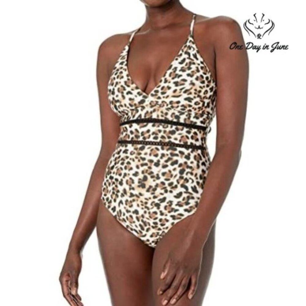 Athena Standard Plunge One Piece Swimsuit Size 6